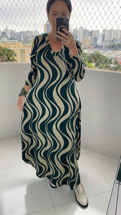Vestido Alana Manga Longa (estampado) na internet