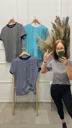 T-shirt Listradas - Marta Moraes Shop