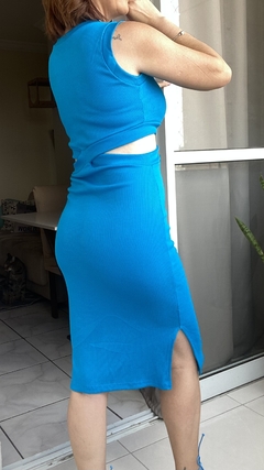 Vestido Tubinho Lily (Azul) na internet