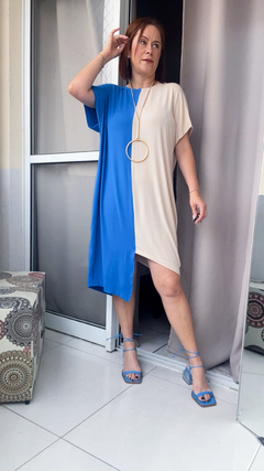 Vestido bicolor Leona - comprar online