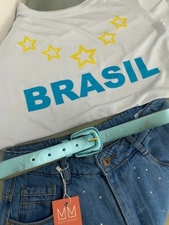 Cinto Couro Metalizado na internet