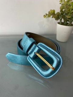 Cinto Couro Metalizado - Marta Moraes Shop
