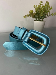 Cinto Couro Metalizado - comprar online