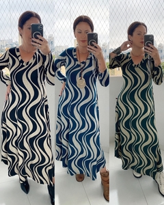 Vestido Alana Manga Longa (estampado)
