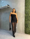 Vestido Tule Bárbara Liso - comprar online