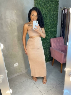 Vestido Canelado Beatriz - loja online