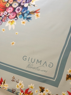 Pareô Flor de Jasmin Azul - comprar online