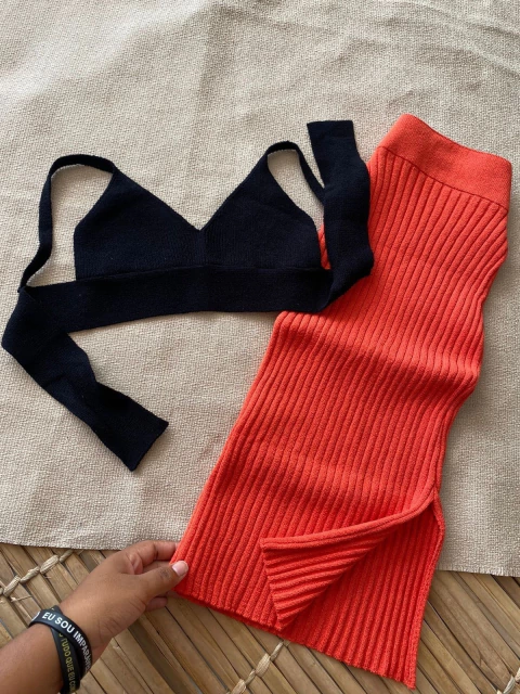 SAIA MIDI TRICÔ MODAL