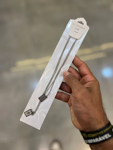 COLAR EM AÇO INOXIDÁVEL (04) - ENCAPSULADO - comprar online