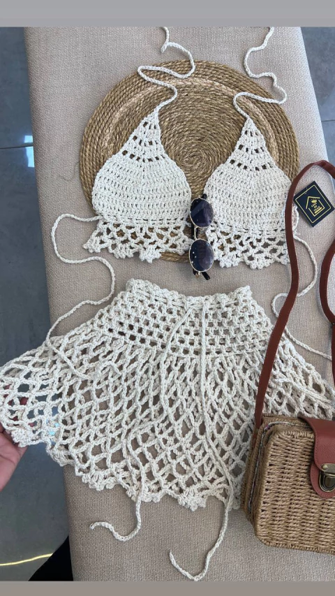 CONJUNTO LIXUOSO EM CROCHÊ - comprar online
