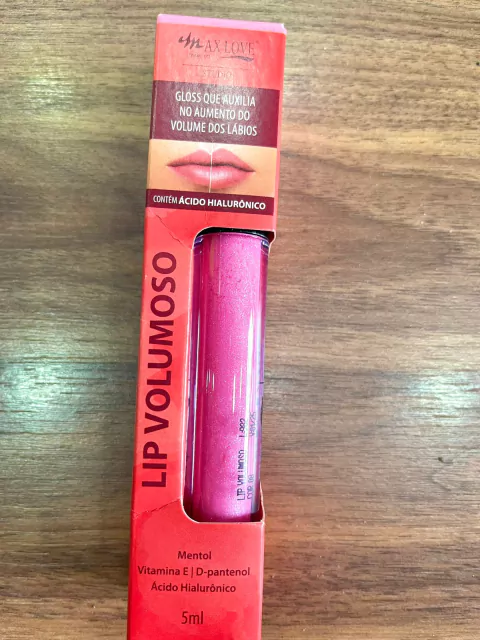 gloss volumoso 08 max love -rosa com glitter