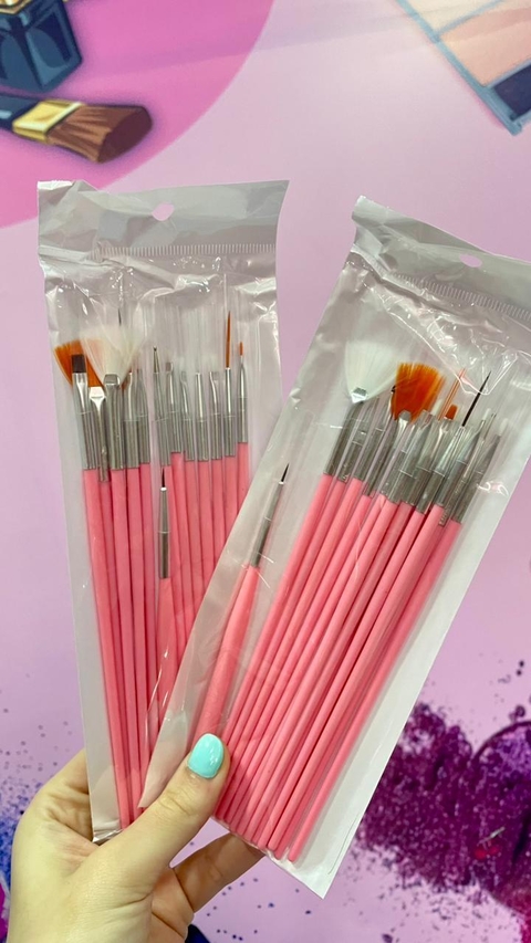 Kit Pincéis de Unha