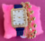 RELOGIOS FEMININO COR AZUL COM STRASS CAIXA E PULSEIRA DE BRINDE