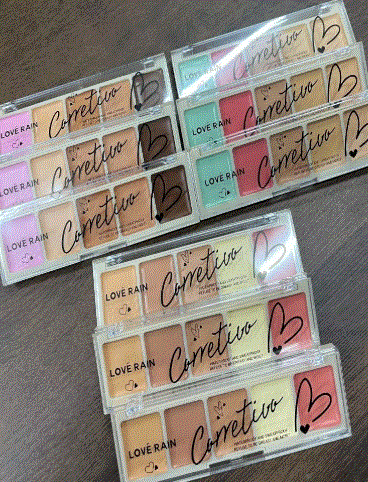 Paleta Corretivo colorido Love rain