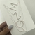 Colar letras strass prata folheado