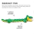 Pelúcia Jacaré para Cachorros Squeaker Matz - Outward Hound - loja online