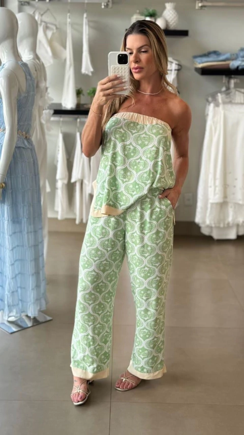 Conjunto Arabescos Verde