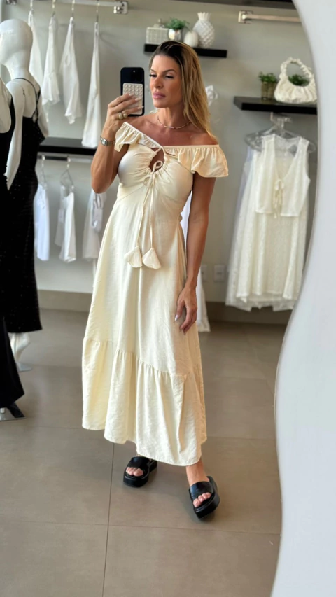 Vestido Cris Off White
