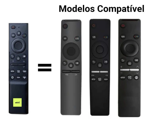 Controle Remoto Para Tv Samsung Smart 4K Led e Lcd Serie Au7700 A (2 UNIDADES ) ATACADO