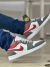 Air Jordan 1 Low Light Smoke Grey Gym Red