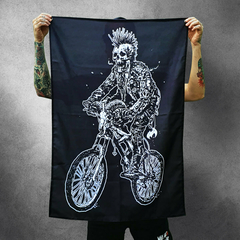 Bandeira Skull Biker