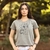 Camiseta Lennis Feminina Cáqui - Flower