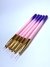 Kit De Pinceis Line- cabo rosa com roxo