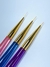 Kit com 3 pinceis line - cabo Colorido