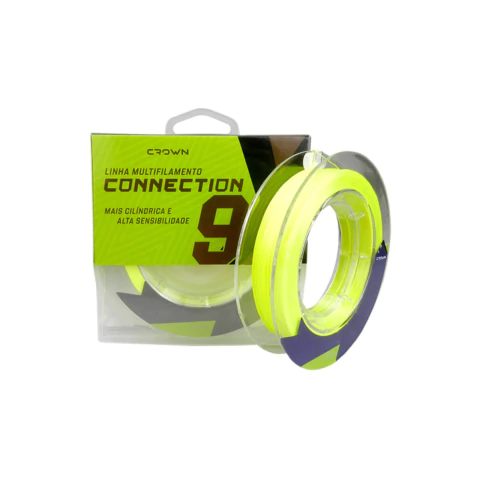 Linha Multifilamento Crown Connection 9x Yellow