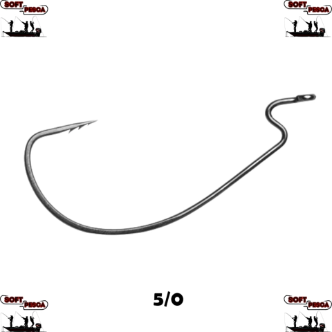 Anzóis VMC FastGrip Wide Gap Worm Hook 7317 Tamanho:5/0 Com 5UN