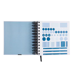 Agenda Minimal Celeste 16x16cm Perpetua en internet