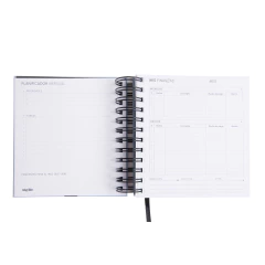 Agenda Minimal Celeste 16x16cm Perpetua - tienda online
