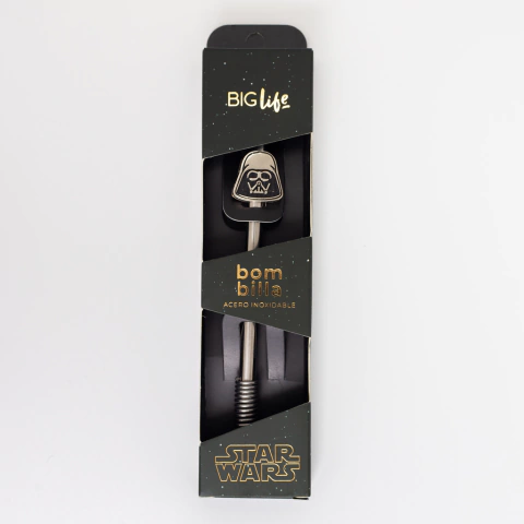 BOMBILLA ACERO INOXIDABLE CON DIJE- STAR WARS