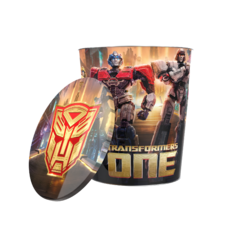 Lata Tranformers One Cónica con Relieve