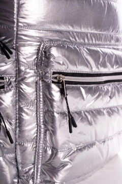 Mochila Puffer Plata