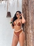 PRÉ-VENDA Biquíni Hot Pant Maresia Off/Caramelo/Marrom - Mariah Biquínis
