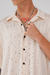 Camisa Stripes Seda - Beige - tienda online