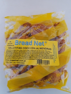 Galletitas de coco con almendras sin azúcar agregada x200 gr - Breadnet