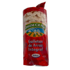 Galletas de arroz integral dulces sin TACC x100 gr - DHUM CRACK Ku