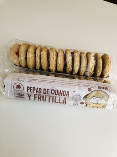 Pepas de quinoa de frutilla veganas x250 gr - Kiwichas