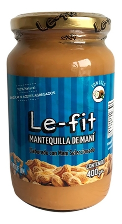 Mantequilla de maní coco x380 gr- Le-fit