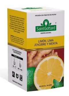 Té de Limón, lima y jengibre - Saint Gottard