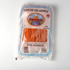 Fideos de arroz con morrón x300 gr - SoyArroz