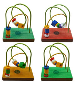 Prono 2 Vias De Madera Didactico Motricidad Fina 15x10cm - comprar online