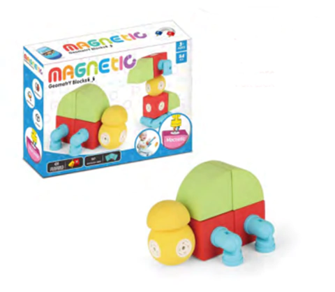 Bloques Magneticos Construccion Goma Eva 24 Piezas Didactico