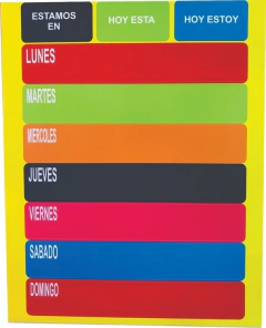 Agenda Visual Semanal Magnetico Iman Material Tea Autismo Vp en internet