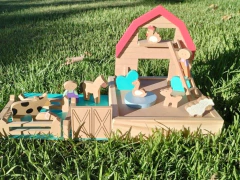 Caja Granero Granja De Madera Animales - comprar online