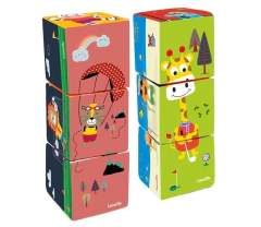 Torre Cubos Apilables Tela Animales Deportes 3 Piezas