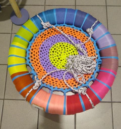 Hamaca Eco Tela Tejido A Mano 55cm 60 Kilos - comprar online