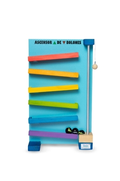 Juego De Mesa Ascensor De Bolones Madera